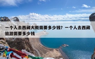 一个人去西藏大概需要多少钱？一个人去西藏旅游需要多少钱